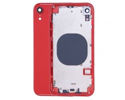 Középrész Apple iPhone XR hátlap piros (oldal gombok, SIM kártya tartó)